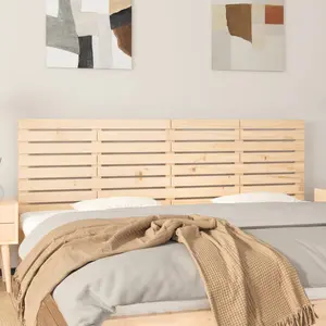 vidaXL Vidaxl Tête De Lit Murale 206x3x63 Cm Bois Massif De Pin pas cher