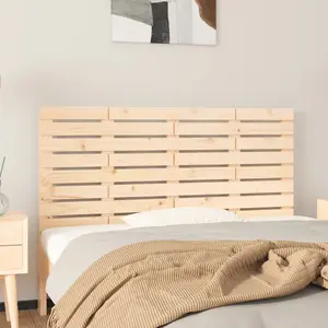 vidaXL Vidaxl Tête De Lit Murale 141x3x63 Cm Bois Massif De Pin pas cher