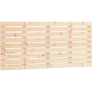 vidaXL Tête de lit murale 156x3x63 cm Bois massif de pin pas cher