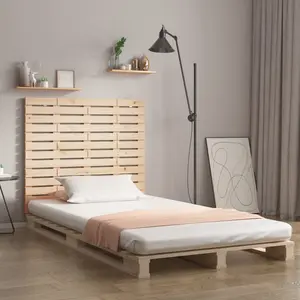 vidaXL Tête de lit murale 146x3x91,5 cm Bois massif de pin pas cher