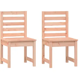 Comparateur de prix : vidaXL Chaises de jardin lot de 2 50x48x91,5 cm bois massif de douglas