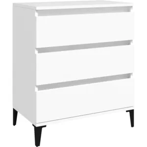 vidaXL Buffet Blanc 60x35x70 cm Bois d'ingénierie pas cher