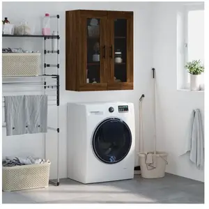 vidaXL Armoire murale chêne marron 69,5x34x90 cm pas cher