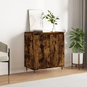 vidaXL Buffet Chêne fumé 60x35x70 cm Bois d'ingénierie pas cher