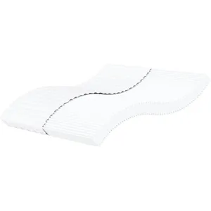 vidaXL Matelas en mousse blanc 200x200 cm dureté H2 H3 pas cher