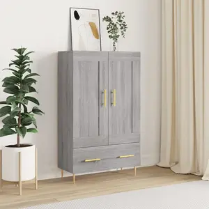vidaXL Buffet haut - Sonoma gris pas cher