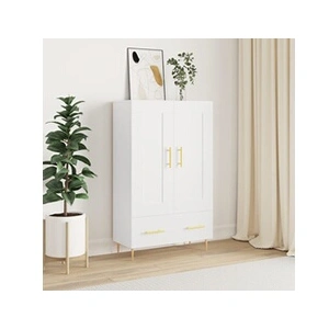 Comparateur de prix : VIDAXL Buffet Haut, Armoire Latérale, Meuble avec Rangement, Organisateur de Salon Salle de Séjour, Moderne, Blanc Bois d'Ingénierie