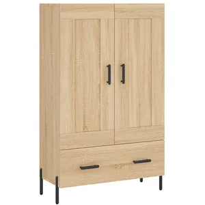 vidaXL Buffet haut chêne sonoma 69,5x31x115 cm bois d'ingénierie pas cher