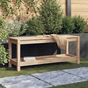 vidaXL Banc de jardin 108x35x45 cm bois massif de pin pas cher