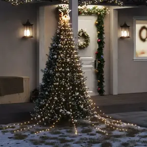 Comparateur de prix : vidaXL Guirlande de sapin de Noël 320 LED blanc chaud 375 cm