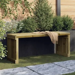 vidaXL Banc de jardin extensible 212,5x40,5x45 cm bois de pin imprégné pas cher