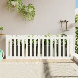 vidaXL Lit surélevé de jardin design de clôture 200x50x70cm pin massif pas cher