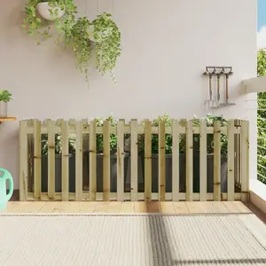 vidaXL Lit surélevé de jardin design de clôture bois de pin imprégné pas cher