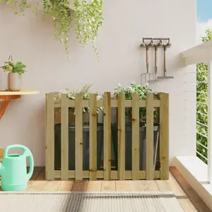 Comparateur de prix : vidaXL Lit surélevé de jardin design de clôture bois de pin imprégné