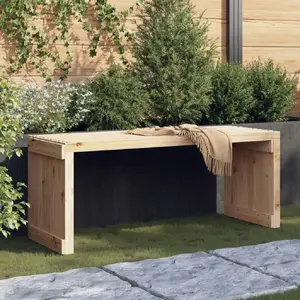 vidaXL Banc de jardin extensible 212,5x40,5x45 cm bois massif de pin pas cher