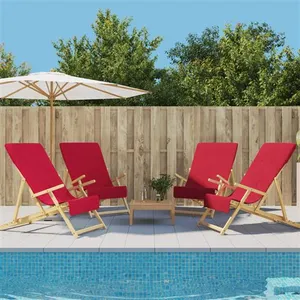 Comparateur de prix : vidaXL Serviettes de plage 4 pcs bordeaux 60x135 cm tissu 400 GSM
