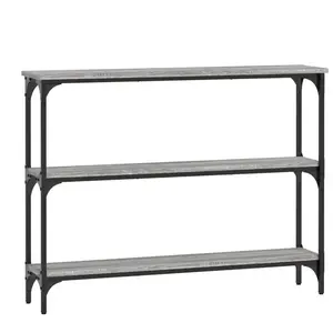vidaXL Table console sonoma gris 100x22,5x75 cm bois d'ingénierie pas cher