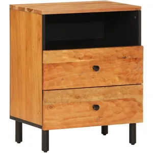 vidaXL Table de chevet 50x33x60 cm bois d'acacia solide pas cher