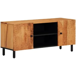 vidaXL Meuble TV 105x33x46 cm Bois d'acacia massif pas cher