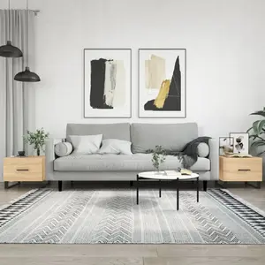 Comparateur de prix : vidaXL Tables basses 2 pcs chêne sonoma 50x50x40 cm bois d'ingénierie