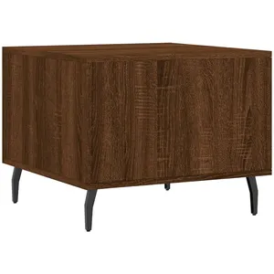 Comparateur de prix : vidaXL Tables basses 2 pcs chêne marron 50x50x40 cm bois d'ingénierie