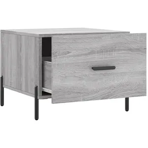 vidaXL Tables basses 2 pcs sonoma gris 50x50x40 cm bois d'ingénierie pas cher