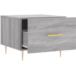 vidaXL Tables basses 2 pcs sonoma gris 50x50x40 cm bois d'ingénierie pas cher
