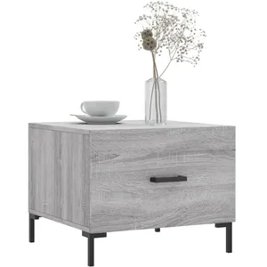 Comparateur de prix : vidaXL Tables basses 2 pcs sonoma gris 50x50x40 cm bois d'ingénierie