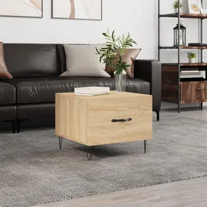Comparateur de prix : vidaXL Table basse Chêne sonoma 50x50x40 cm Bois d'ingénierie