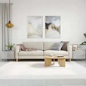 Comparateur de prix : vidaXL Tables basses 2 pcs gris béton 50x50x40 cm bois d'ingénierie