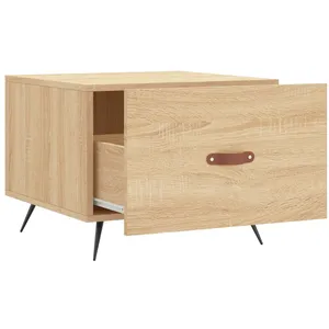 vidaXL Tables basses 2 pcs chêne sonoma 50x50x40 cm bois d'ingénierie pas cher