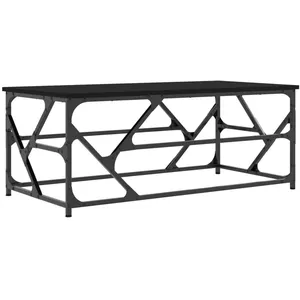 vidaXL Table basse Noir 100x50x40 cm Bois d'ingénierie pas cher