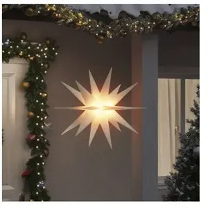vidaXL Lumière de Noël avec LED pliable blanc 100 cm pas cher