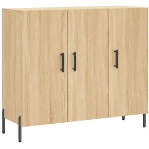 vidaXL Buffet chêne sonoma 90x34x80 cm bois d'ingénierie pas cher