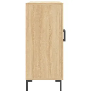 vidaXL Buffet chêne sonoma 90x34x80 cm bois d'ingénierie pas cher