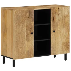 vidaXL Armoire latérale 90x33x75 cm bois massif de manguier pas cher