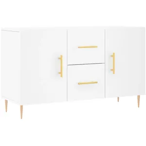 vidaXL Buffet blanc 100x36x60 cm bois d'ingénierie pas cher