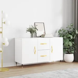 vidaXL Buffet blanc 100x36x60 cm bois d'ingénierie pas cher