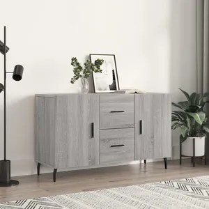 vidaXL Buffet sonoma gris 100x36x60 cm bois d'ingénierie pas cher