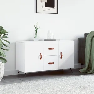 vidaXL Buffet blanc 100x36x60 cm bois d'ingénierie pas cher