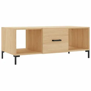 vidaXL Table basse chêne sonoma 102x50x40 cm bois d'ingénierie pas cher