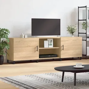 Comparateur de prix : vidaXL Meuble TV chêne sonoma 150x30x50 cm bois d'ingénierie