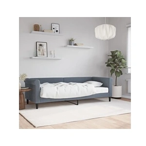 vidaXL Vidaxl Lit De Jour Avec Matelas Gris Foncé 80x200 Cm Velours pas cher