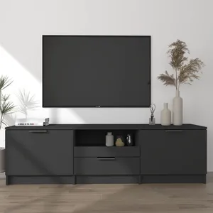 vidaXL Buffet haut Sonoma gris 69,5x34x180 cm Bois d'ingénierie pas cher