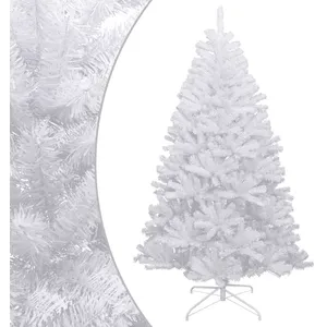 vidaXL Sapin de Noël artificiel à charnières avec neige floquée 180 cm