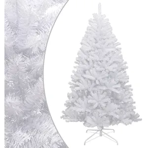 vidaXL Sapin de Noël artificiel à charnières avec neige floquée 240 cm pas cher