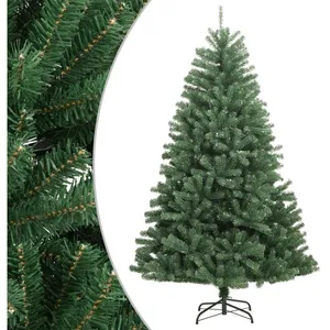 vidaXL Sapin de Noël artificiel à charnières avec support vert 120 cm
