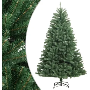 Comparateur de prix : vidaXL Sapin de Noël artificiel à charnières avec support vert 150 cm
