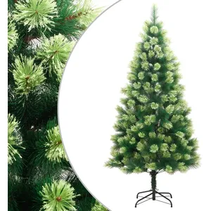 Comparateur de prix : vidaXL Sapin de Noël artificiel à charnières avec support 210 cm