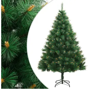 Comparateur de prix : vidaXL Sapin de Noël artificiel à charnières avec support 210 cm